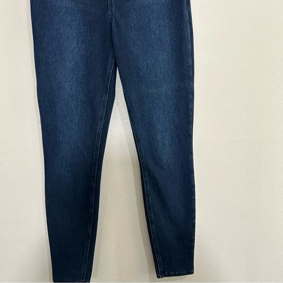 SPANX Jean-Ish Skinny Dark Wash Leggings Jeans Size Large - Picture 7 of 12